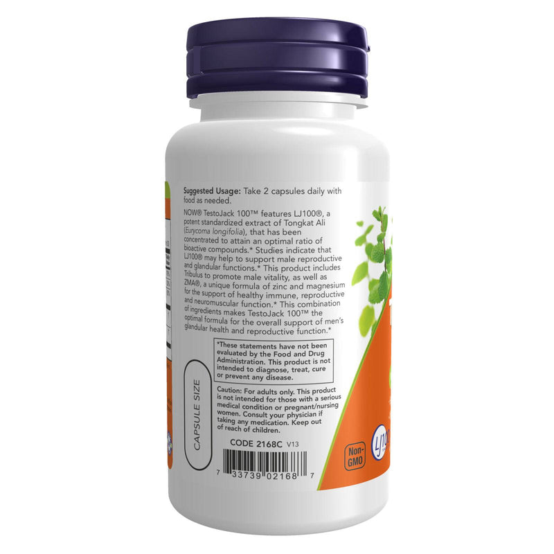 NOW Foods TestoJack 100 60 Veg Capsules