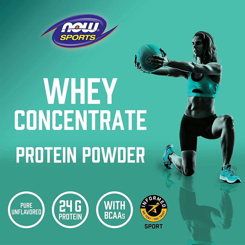 NOW Foods Whey Protein Concentrate Unflavored 1.5 lbs.