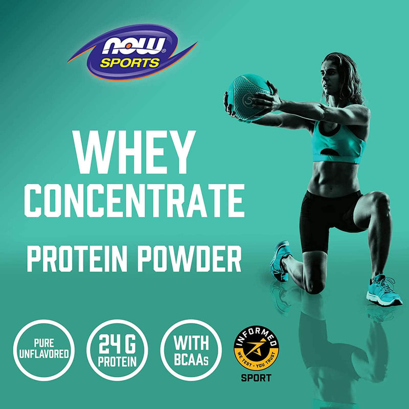 NOW Foods Whey Protein Concentrate Unflavored 5 lbs.