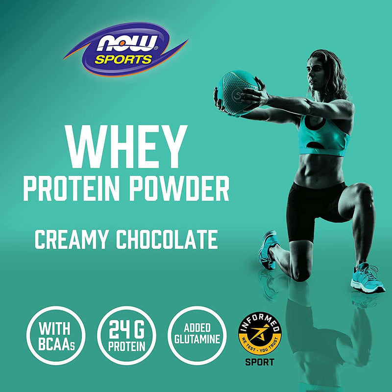 NOW Foods Whey Protein Creamy Chocolate Powder 10 lbs.