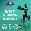 NOW Foods Whey Protein Creamy Chocolate Powder 2 lbs. - DailyVita