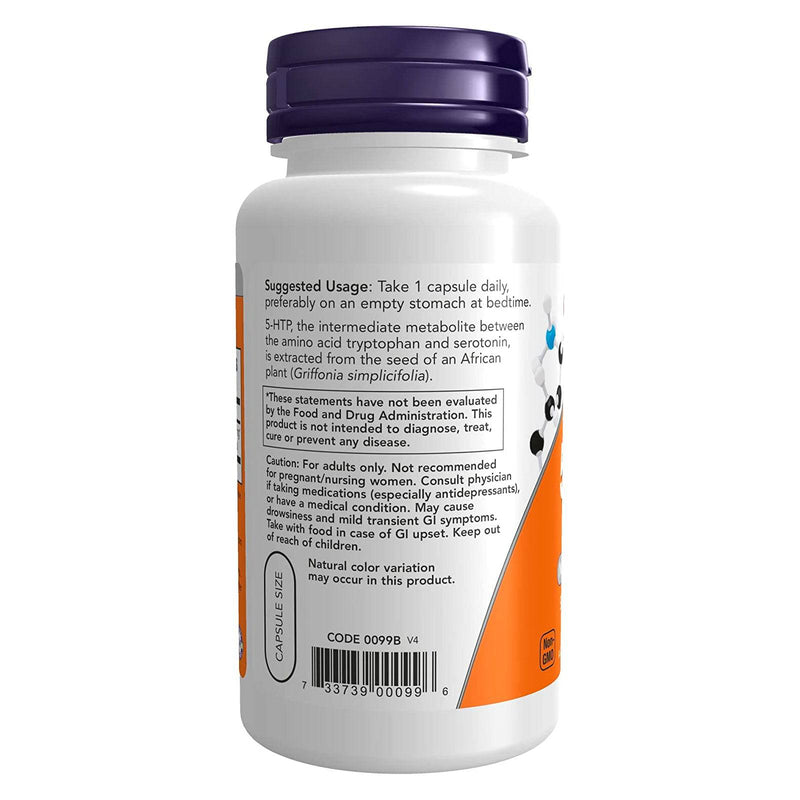 NOW Foods 5-HTP 50 mg 90 Veg Capsules