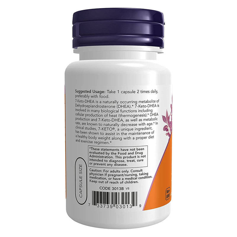 NOW Foods 7-Keto 100 mg 60 Veg Capsules