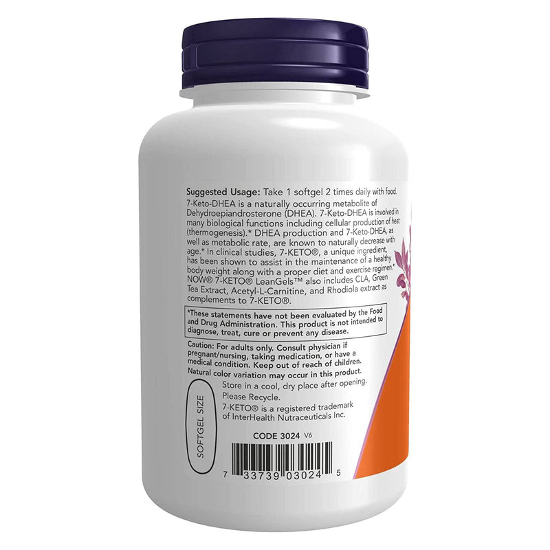 NOW Foods 7-KETO LeanGels 100 mg 120 Softgels