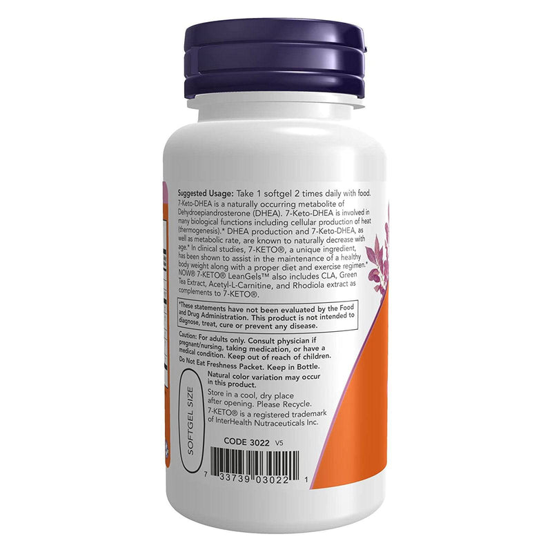 NOW Foods 7-Keto Leangels 100 mg 60软胶