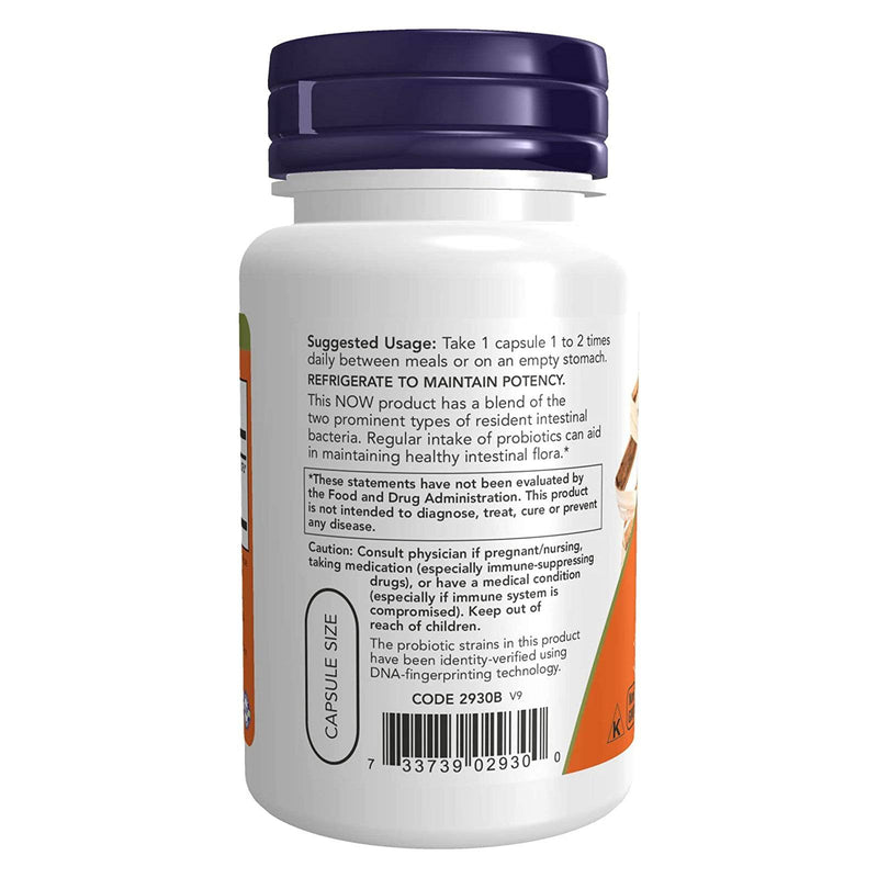 NOW Foods 8 Billion Acidophilus & Bifidus 60 Veg Capsules