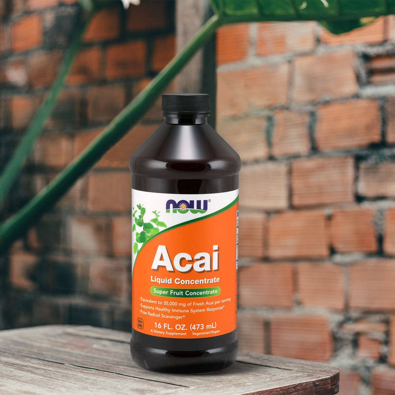 NOW Supplements, Acai Liquid, 면역 건강 지원*, 슈퍼 과일 농축액, 16 oz   