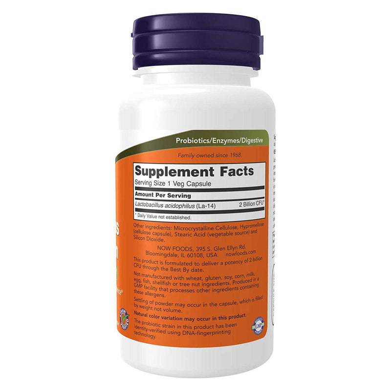 NOW Foods Acidophilus Two Billion 100 Veg Capsules