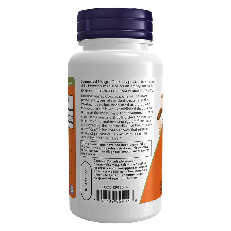 NOW Foods Acidophilus Two Billion 100 Veg Capsules