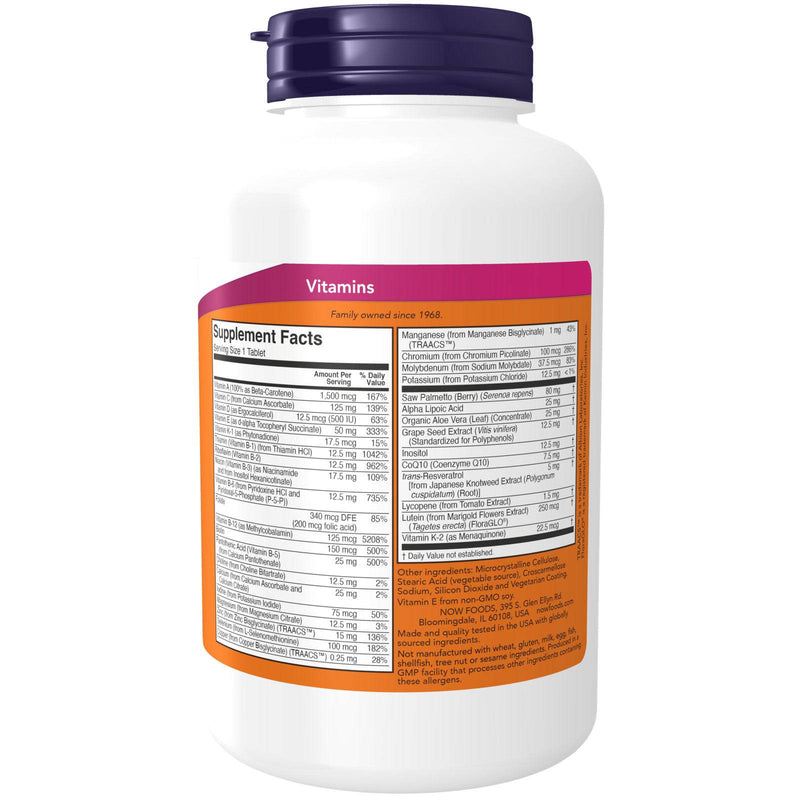 NOW Foods ADAM Men's Multiple Vitamin 120 Tablets