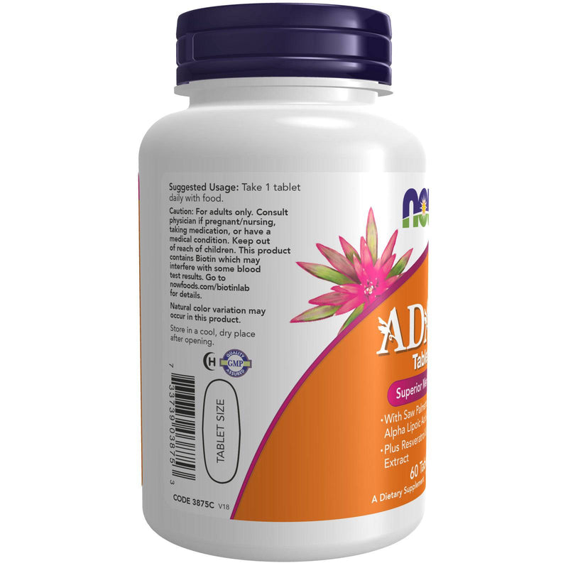 NOW Foods ADAM Men's Multiple Vitamin 60 Tablets