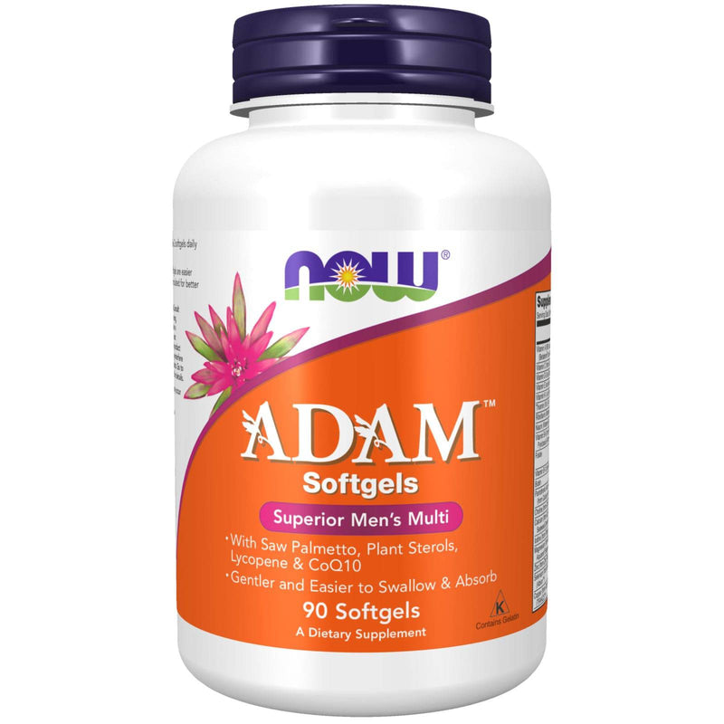 NOW Supplements, 쏘팔메토, 리코펜, 알파 리포산 및 CoQ10이 포함된 ADAM™ 남성용 종합비타민,  90 소프트겔        