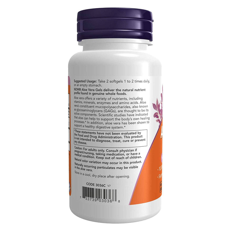 NOW Foods Aloe Vera 10,000 mg 100 Softgels