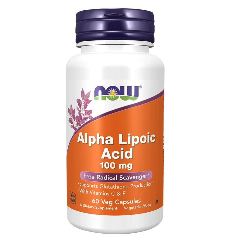 NOW Foods Alpha Lipoic Acid 100 mg 60 Veg Capsules