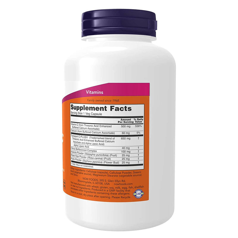 NOW Foods AlphaSorb-C 500 180 Veg Capsules