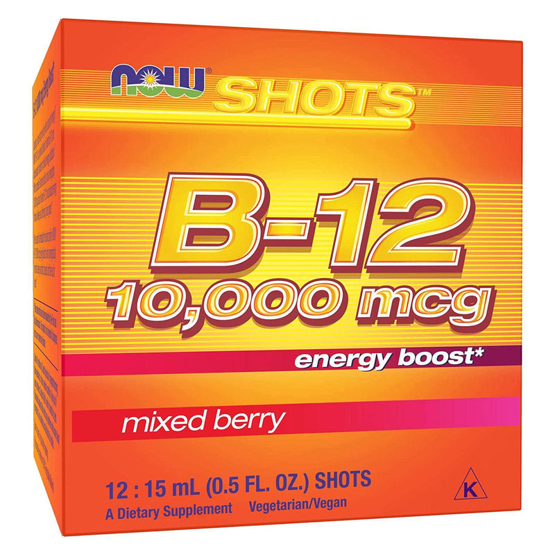 NOW Foods B-12 10,000 mcg 12: 15 mL (0.5 fl oz ) Shots