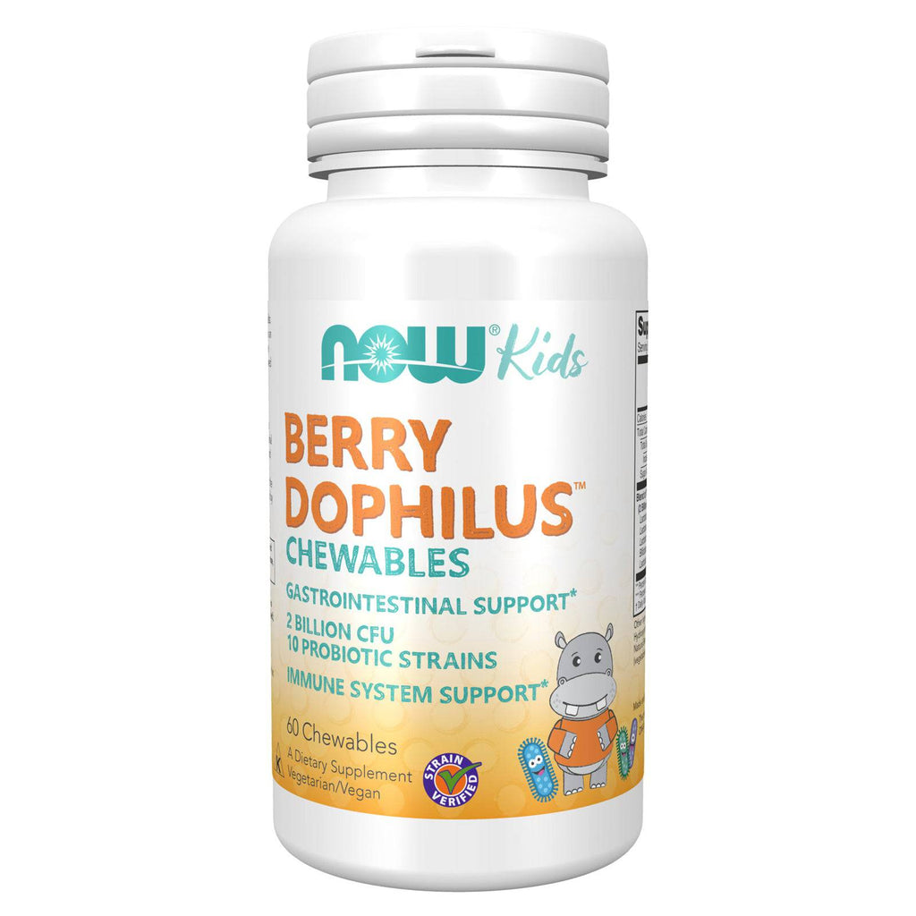 NOW Foods BerryDophilus Kids 60 Chewables - DailyVita