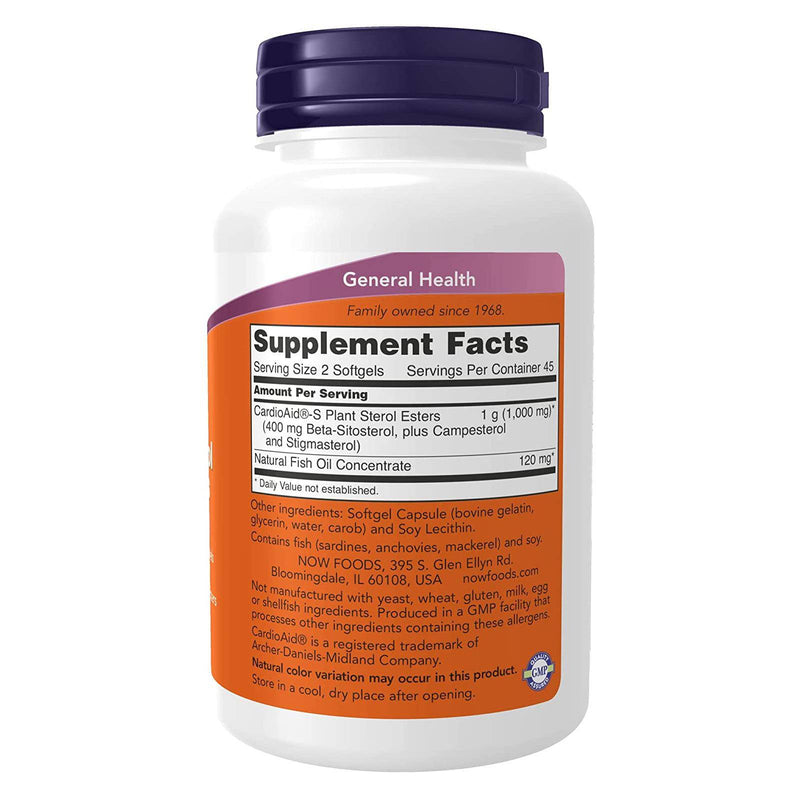 NOW Foods Beta-Sitosterol Plant Sterols 90 Softgels