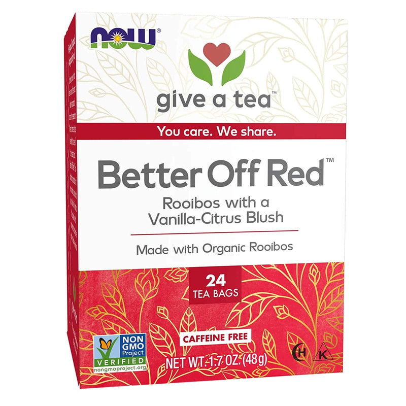 NOW Foods Better Off Red Rooibos Tea 24 Tea Bags