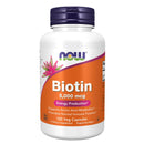 NOW Foods Biotin 5,000 mcg 120 Veg Capsules - DailyVita