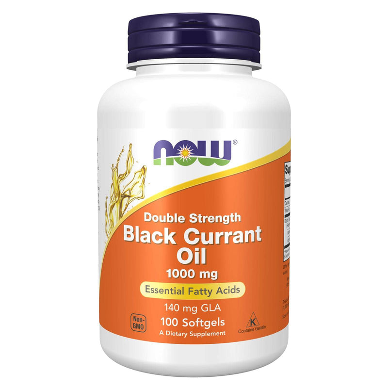 NOW Foods Black Currant Oil Double Strength 1000 mg 100 Softgels