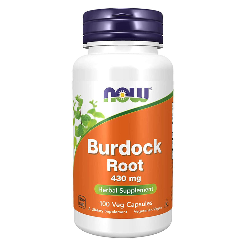 NOW Foods Burdock Root 430 mg 100 Veg Capsules