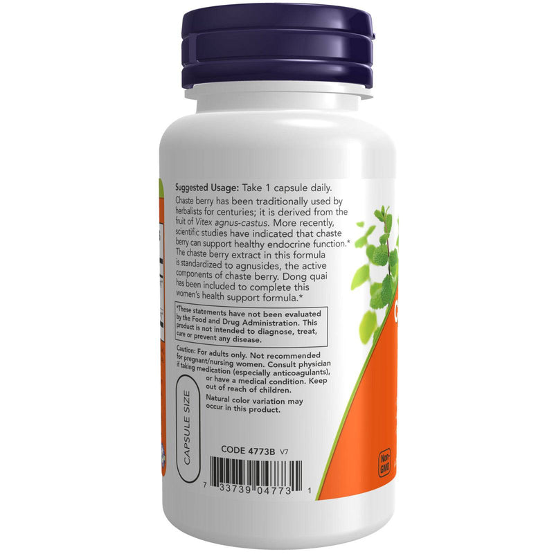 NOW Foods Chaste Berry Vitex Extract 300 mg 90 Veg Capsules