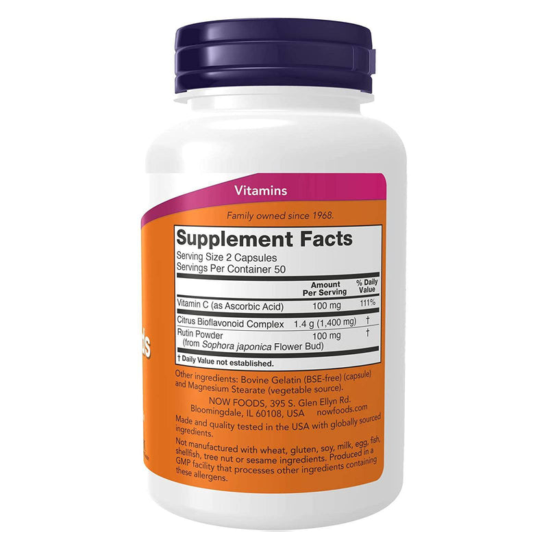 NOW Foods Citrus Bioflavonoids 700 mg 100 Capsules