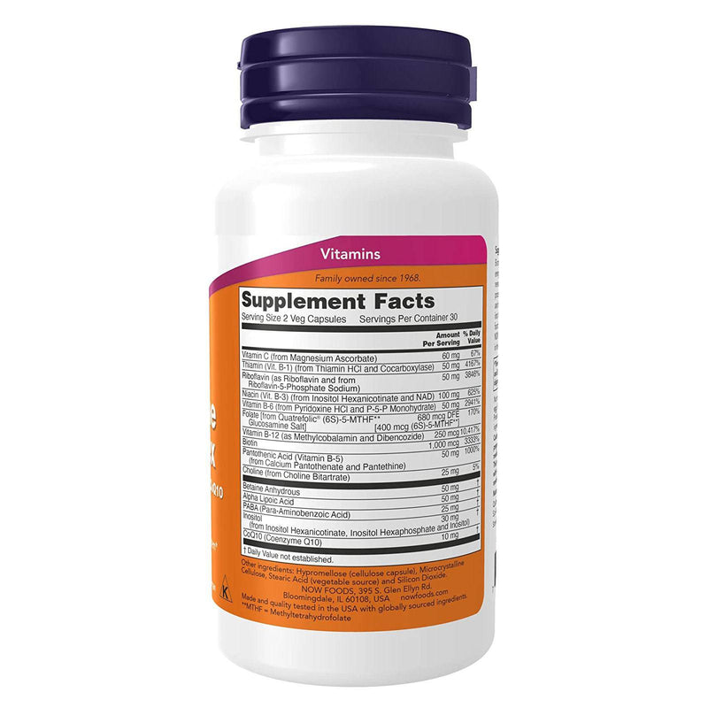 NOW Foods Co-Enzyme B-Complex 60 Veg Capsules