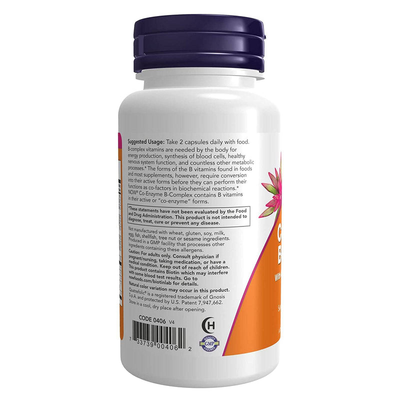 NOW Foods Co-Enzyme B-Complex 60 Veg Capsules