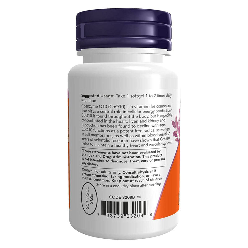 NOW Foods CoQ10 100 mg 50 Softgels