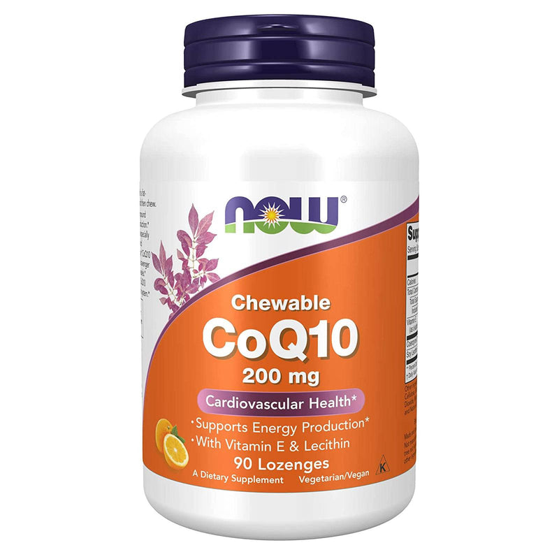 NOW Foods CoQ10 200 mg 90 Lozenges