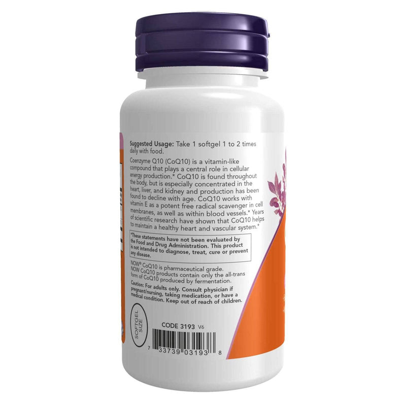 NOW Foods CoQ10 50 mg 100 Softgels