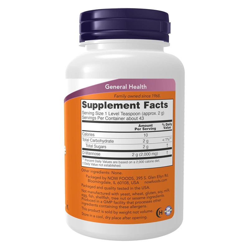 NOW Foods D-Mannose Pure 3 oz Powder