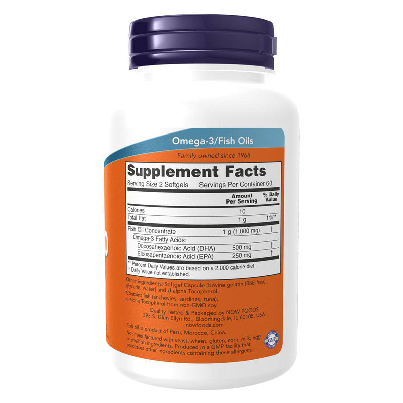 NOW Foods DHA-250 120 Softgels