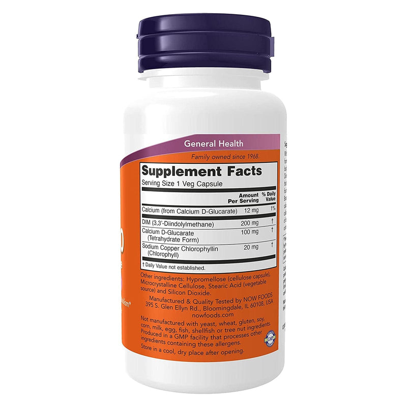 NOW Foods DIM 200 Diindolylmethane 90 Veg Capsules