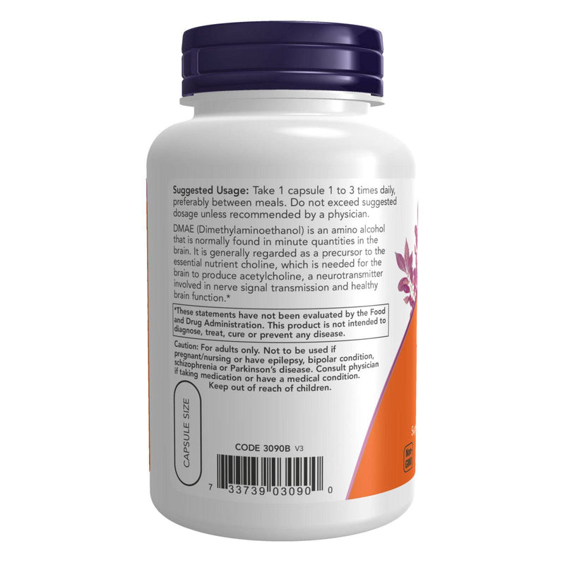 NOW Foods DMAE 250 mg 100 Veg Capsules