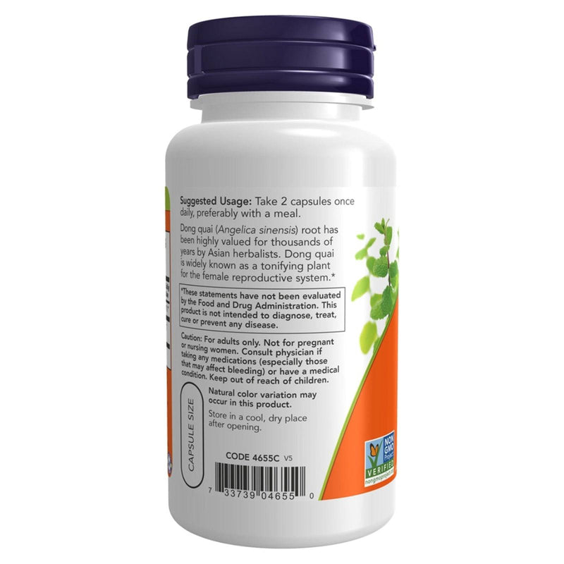 NOW Foods Dong Quai 520 mg 100蔬菜胶囊