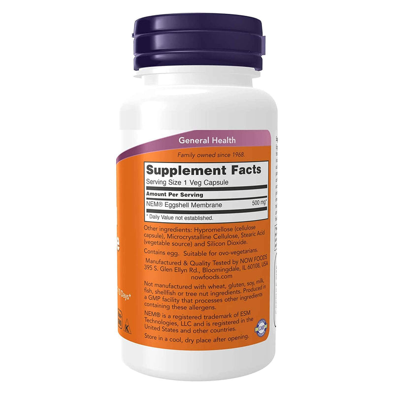 NOW Foods Eggshell Membrane 500 mg 60 Veg Caps