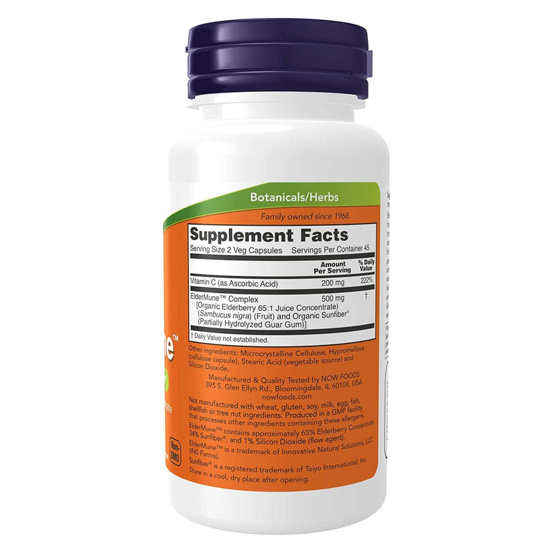 NOW Foods ElderMune 90 Veg Capsules