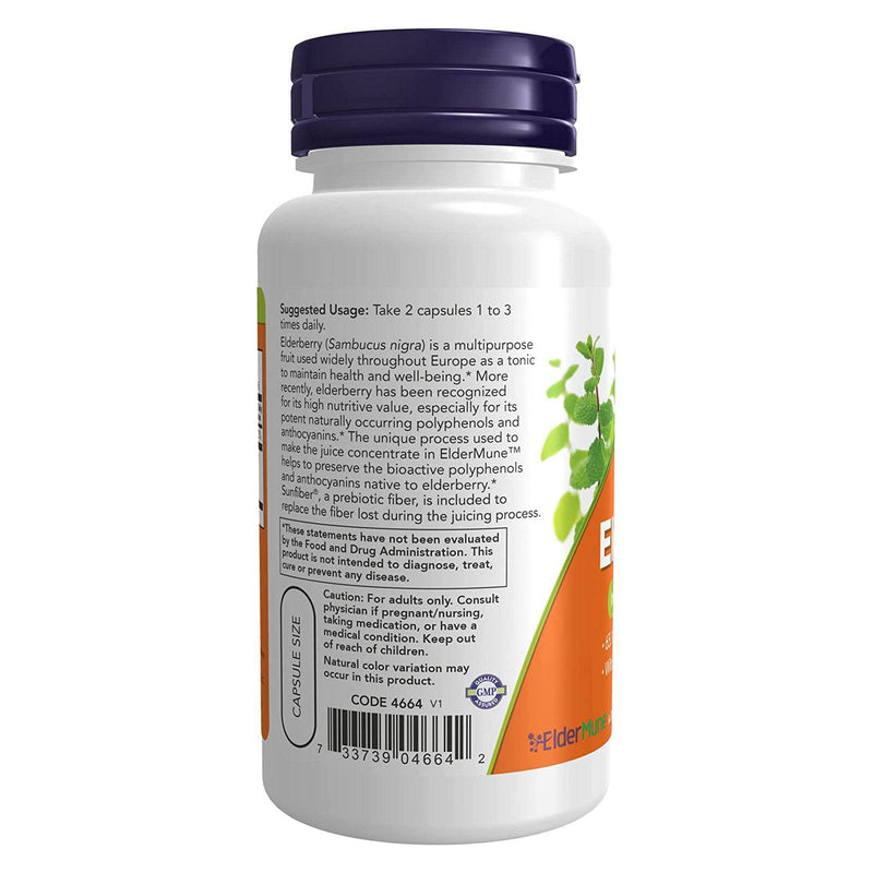 NOW Foods ElderMune 90 Veg Capsules