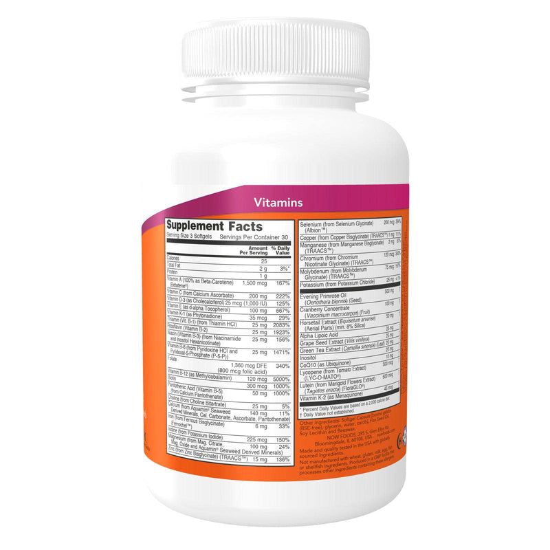 NOW Foods Eve Women's Multiple Vitamin 90 Softgels