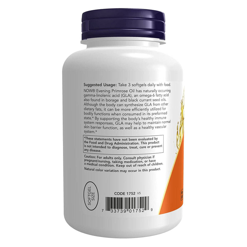 NOW Foods Evening Primrose Oil 500 mg 250 Softgels