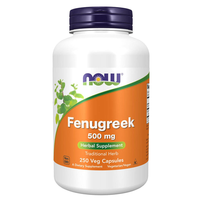 NOW Foods Fenugreek 500 mg 250 Veg Capsules