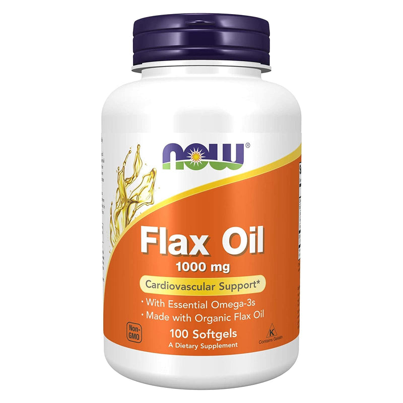 NOW Foods Flax Oil 1000 mg 100 Softgels