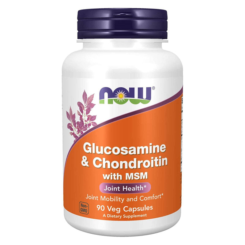 NOW Foods Glucosamine & Chondroitin with MSM 90 Veg Capsules