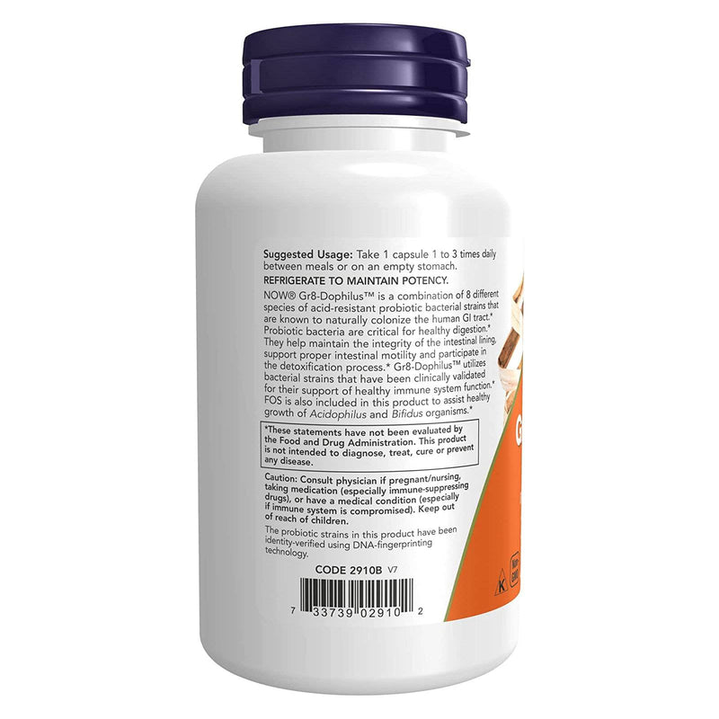 NOW Foods Gr8-Dophilus 120 Veg Capsules