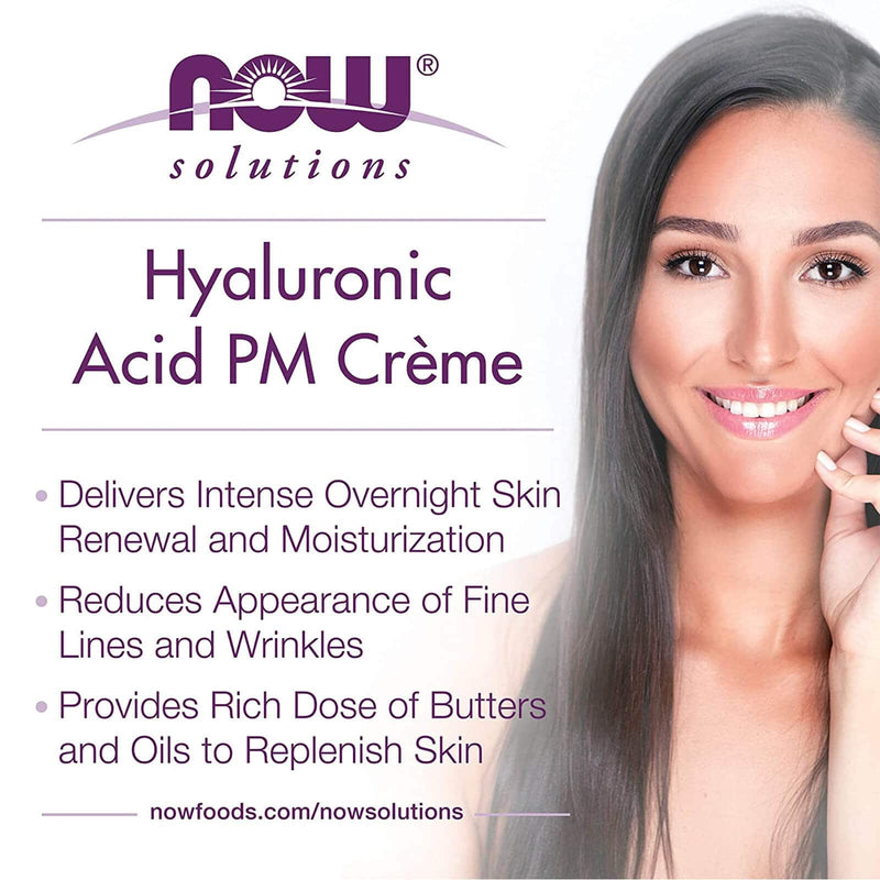 NOW Foods Hyaluronic Acid PM Creme 2 fl oz