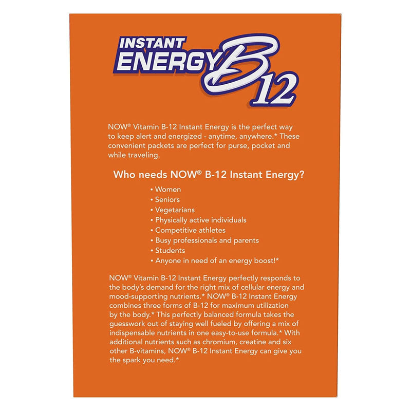 NOW Foods Instant Energy B-12 75 Packets