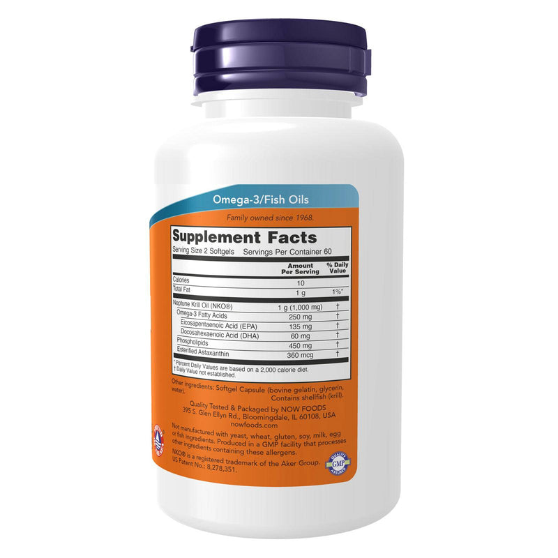 NOW Foods Krill Oil 500 mg 120 Softgels